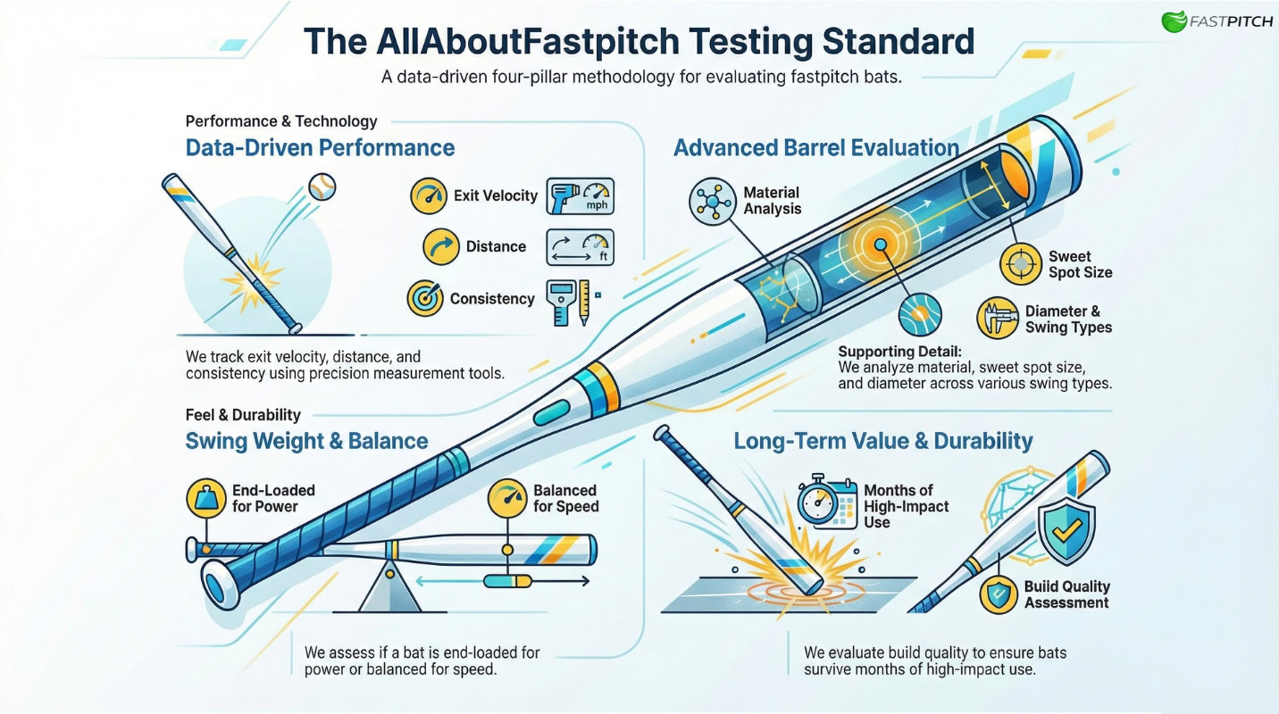 AllAboutFastpitch Testing Standard Infographic