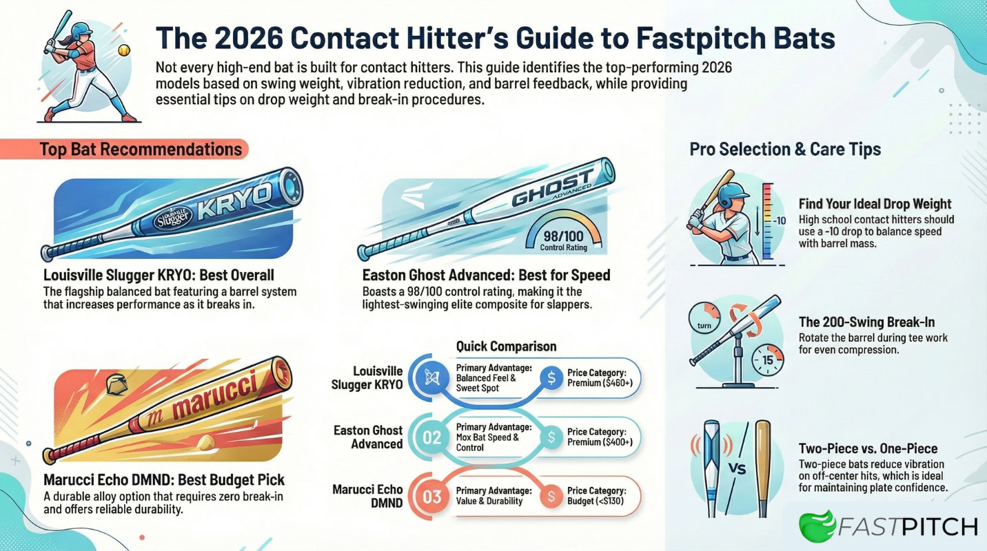 Softball Fastpitch Bats For Contact Hitters (2026 Updates) 11