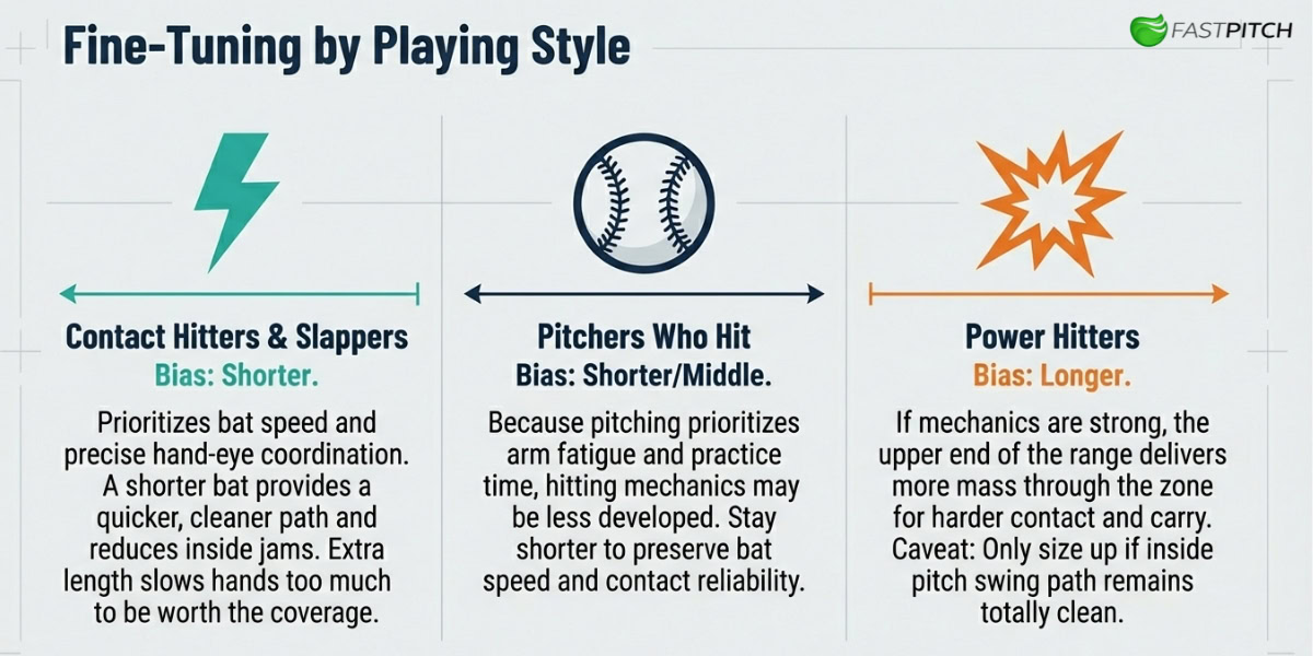 Fine Tuning By Playing Style Fastpitch Bat Length Guide: How to Find the Right Size for Your Game 9